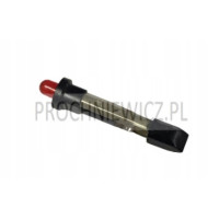 Żarówka telefoniczna czerwona 6,8/44mm 6V10mA 4sz