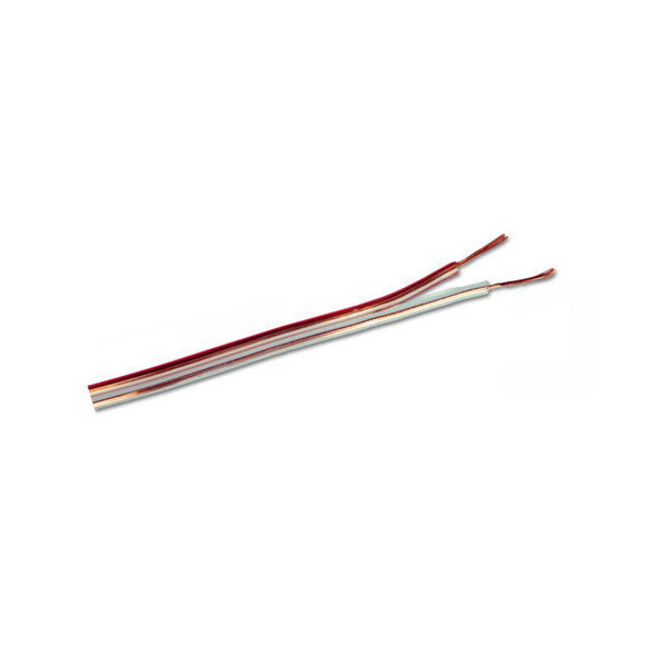 Kabel głośnikowy przezroczysty CCA 2x1mm² 100m