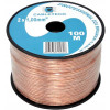 Kabel głośnikowy przezroczysty CCA 2x1mm² 100m