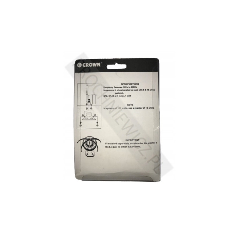 Głośnik samochodowy wysokotonowy komplet