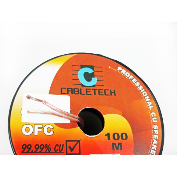 Kabel głośnikowy miedź 99,9% OFC 2x1mm 100m