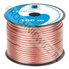 Kabel głośnikowy przezroczysty CCA 2x2mm² 100m