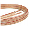 Kabel głośnikowy przezroczysty CCA 2x2mm² 100m