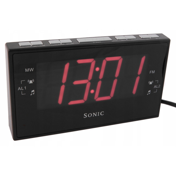 Cyfrowy radiobudzik Jumbo Sonic CR-828