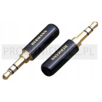 Wtyk Jack 3.5 stereo SLIM czarny HQ 2szt