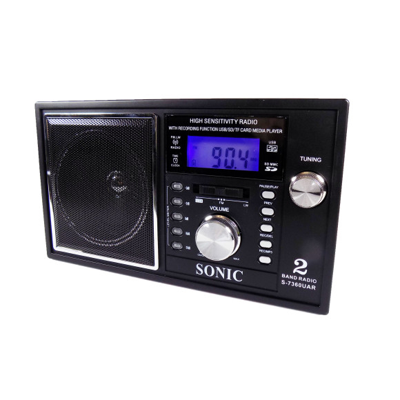 Radiobudzik sieciowo-bateryjne AM, FM Sonic CR-3155