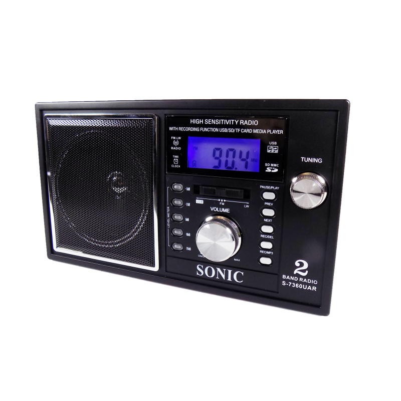 Radiobudzik sieciowo-bateryjne AM, FM Sonic CR-3155