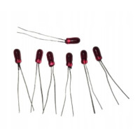 mini żarówka czerwona z wąsami 14V 50mA 100szt