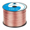 Kabel głośnikowy przezroczysty CCA 2x2,5 mm² 100m