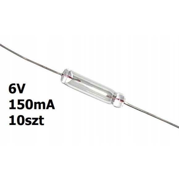 Żarówka osiowa z wąsami T1 6V DC 0,15A 10szt
