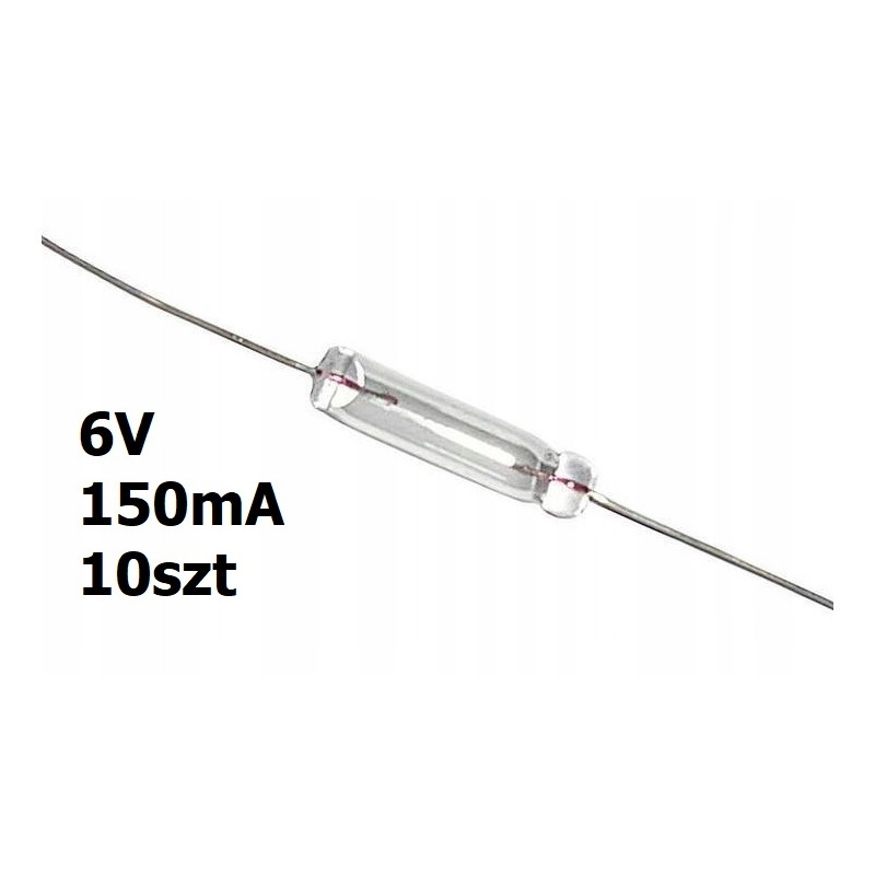 Żarówka osiowa z wąsami T1 6V DC 0,15A 10szt