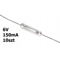 Żarówka osiowa z wąsami T1 6V DC 0,15A 10szt