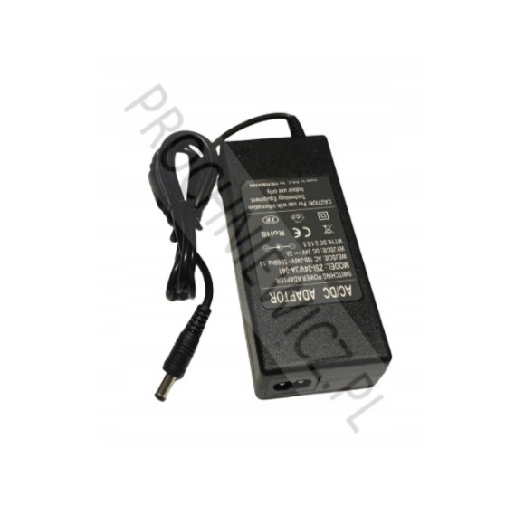 Zasilacz 24V/3A z wtyczką 2,1/5,5 czarny