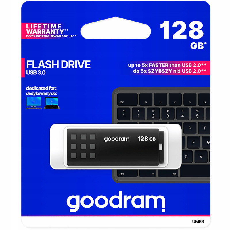 Pendrive GOODRAM USB 3.0 128GB czarny