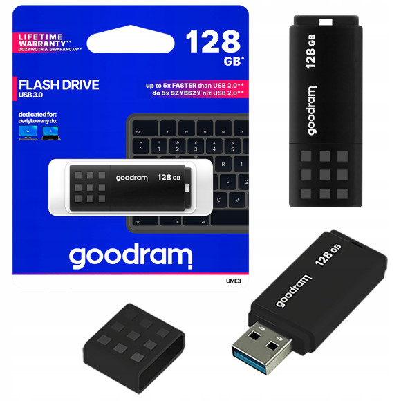 Pendrive GOODRAM USB 3.0 128GB czarny