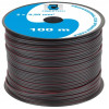 Kabel przewód głośnikowy czarny CCA 2x0,50mm² 100m
