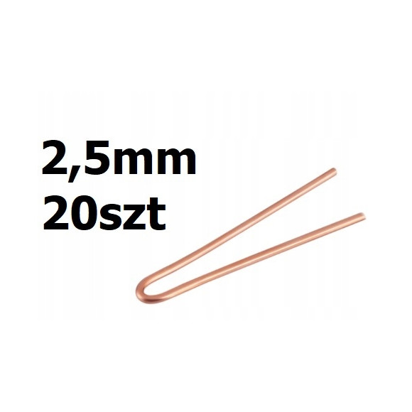 Miedziane groty do lutowania 2,5mm 20szt
