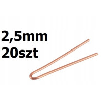 Miedziane groty do lutowania 2,5mm 20szt
