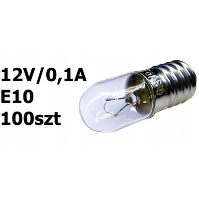 Żarówka radioskalowa 12V/0,1A E10 100szt