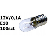 Żarówka radioskalowa 12V/0,1A E10 100szt