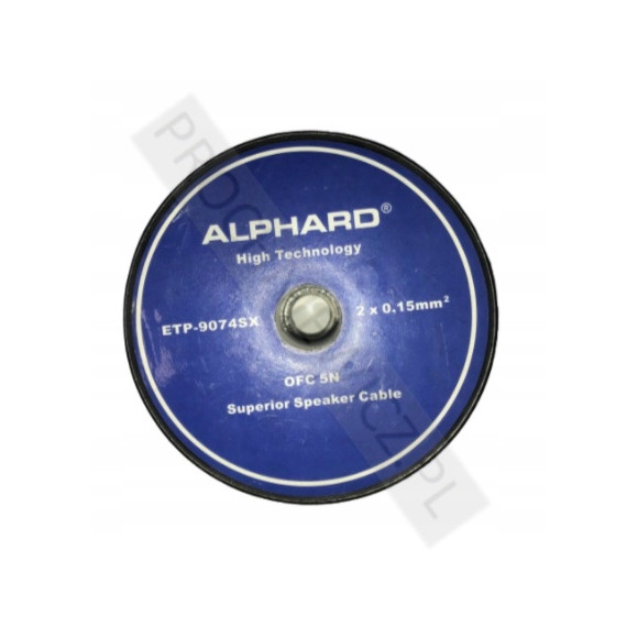 Kabel głośnikowy Alphard OFC 2x0,15mm 99,9% miedzi