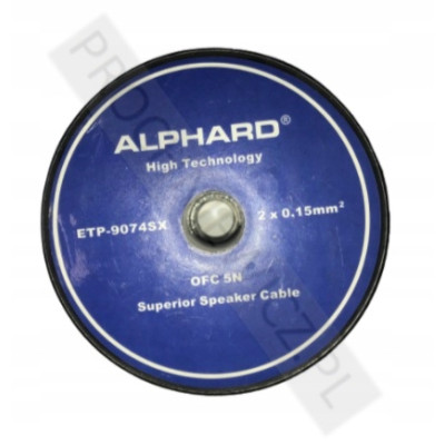 Kabel głośnikowy Alphard OFC 2x0,15mm 99,9% miedzi
