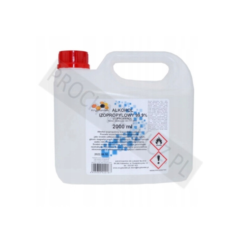 Alkohol izopropylowy 99,9% 2l 2000ml