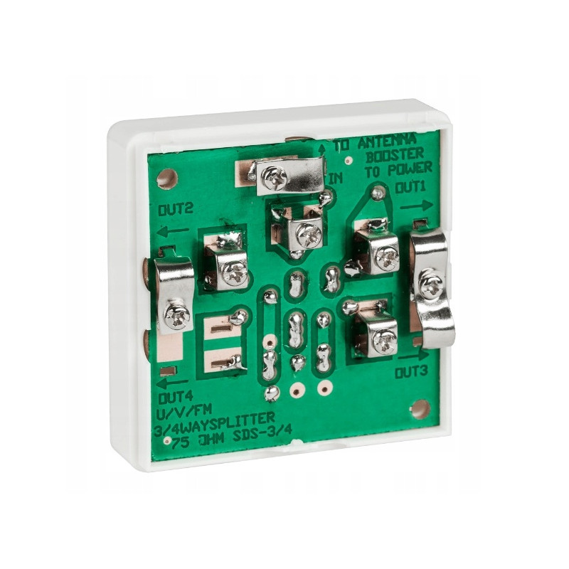 Rozgałęźnik antenowy w puszce Splitter TV 3-way