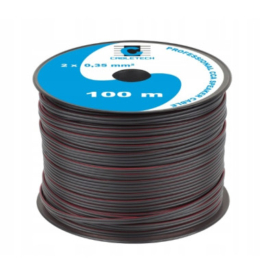 Przewód Kabel 100m zasilanie taśma LED 2x0,35 CCA