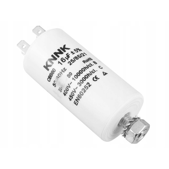 Kondensator 16uF 450V do silników jednofazowych