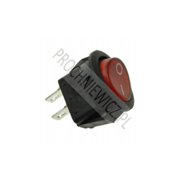 Przełącznik mini KCD1-108R czerwony 3szt