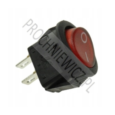 Przełącznik mini KCD1-108R czerwony 3szt