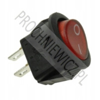 Przełącznik mini KCD1-108R czerwony 3szt