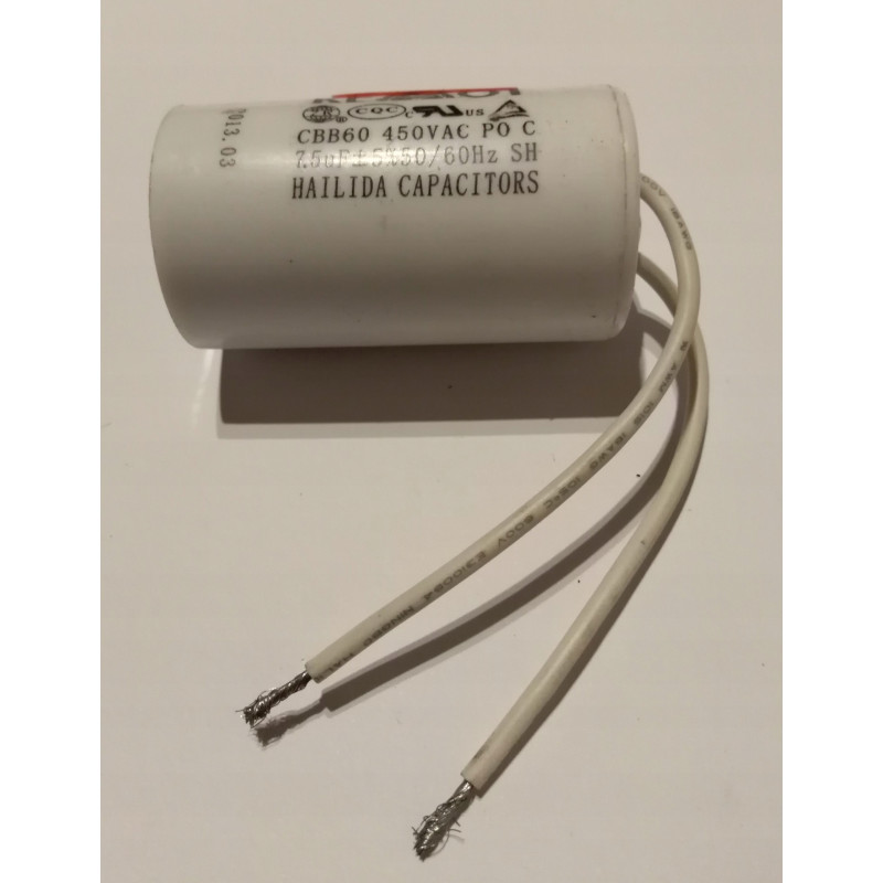Kondensator 7,5uF 450V do silników jednofazowych