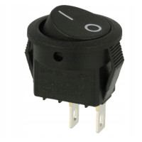 Przełącznik mini KCD1-108B czarny 3szt