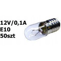 Żarówka Radioskalowa/Latarkowa E10 12V 100mA 50szt
