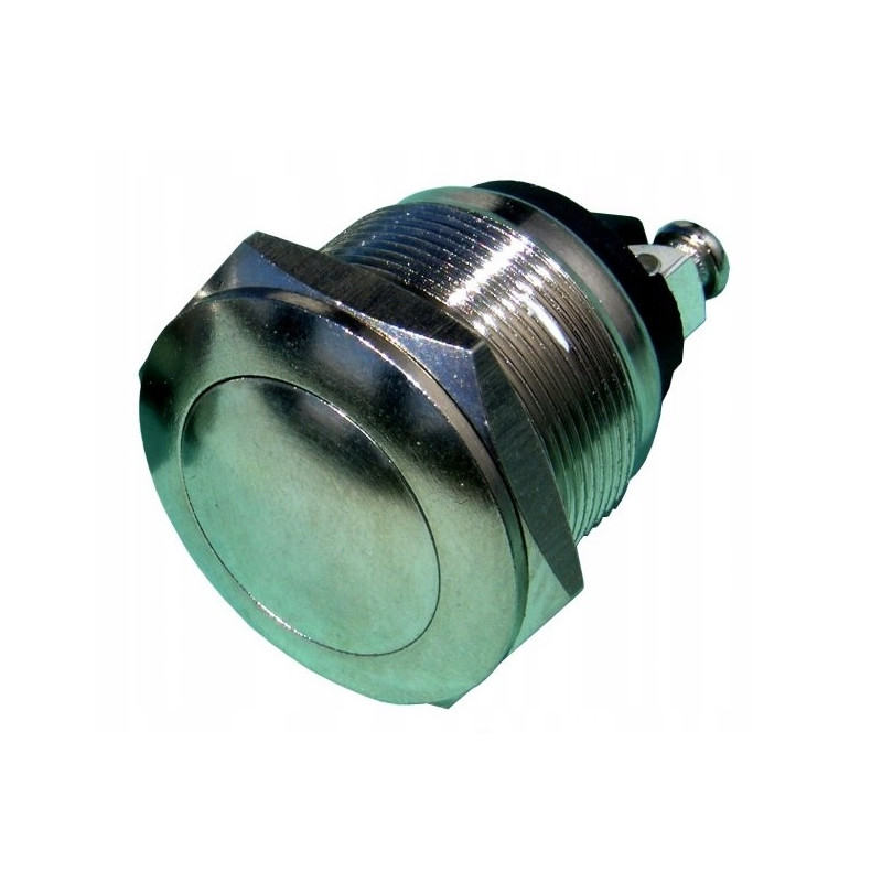 Przełącznik metalowy wypukły PBS-28B Push-On 1szt