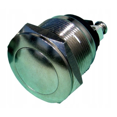 Przełącznik metalowy wypukły PBS-28B Push-On 1szt