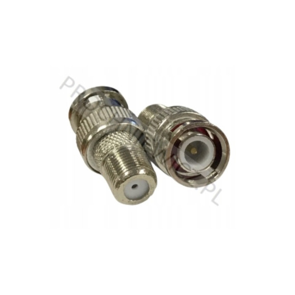 Złącze gniazdo F- wtyk BNC 3szt