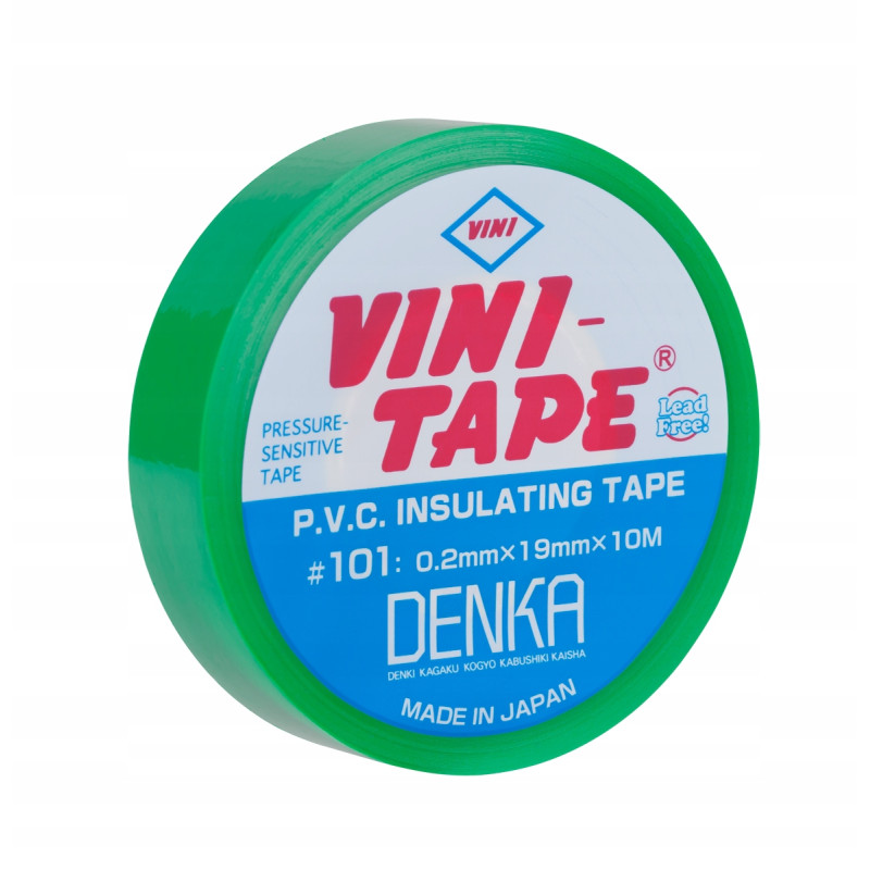 Taśma izolacyjna zielona Vini 10yd 3szt.
