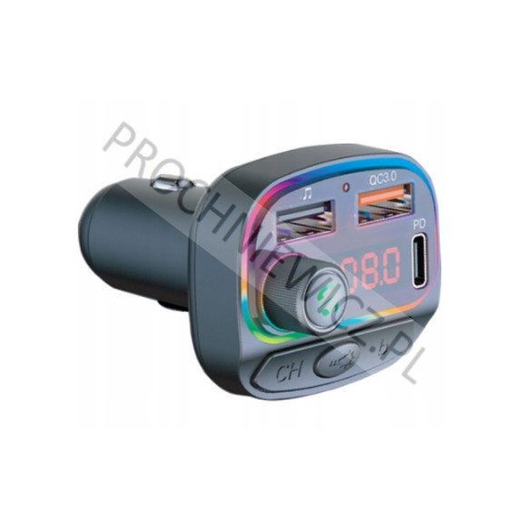 Transmiter samochodowy C14 Car MP3 Player RGB Ambient