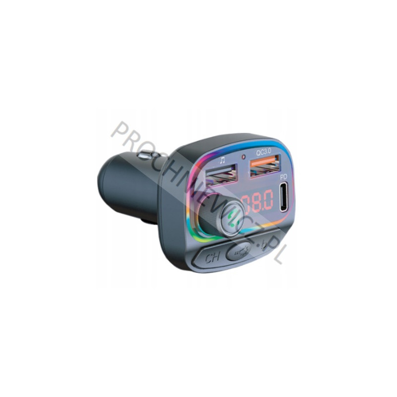 Transmiter samochodowy C14 Car MP3 Player RGB Ambient