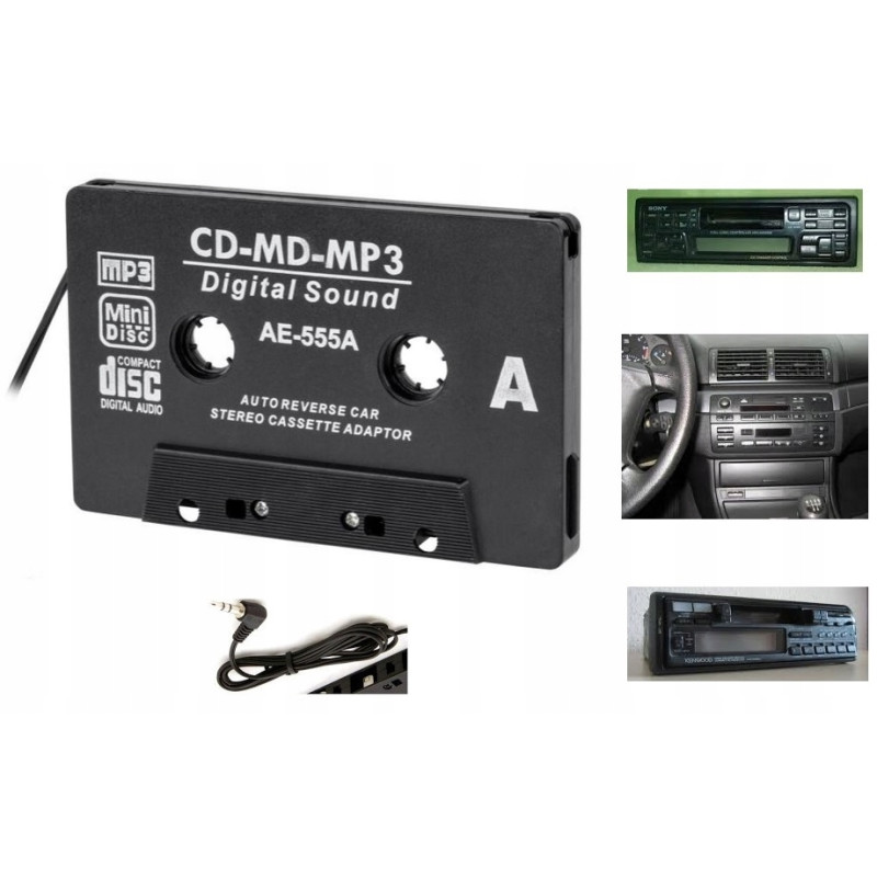 Adaptor samochodowy CD/MD-kaseta