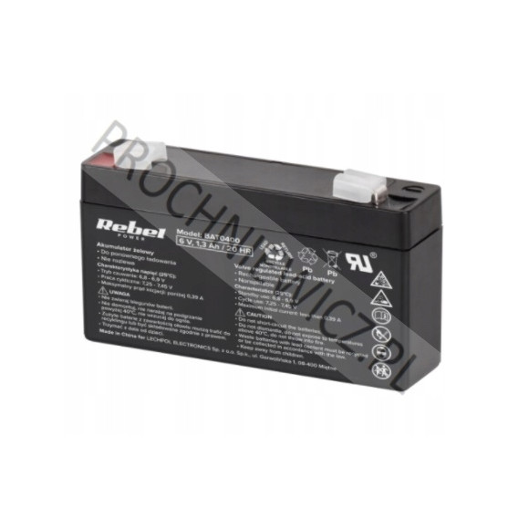 Akumulator żelowy 6V 1.3Ah