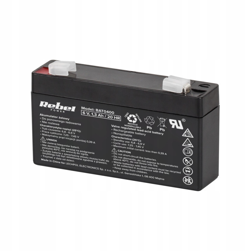 Akumulator żelowy 6V 1.3Ah