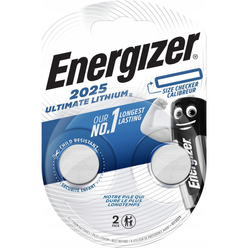 Bateria litowa Energizer CR2025 2szt