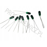 mini żarówka zielona z wąsami 9V 50mA 10szt