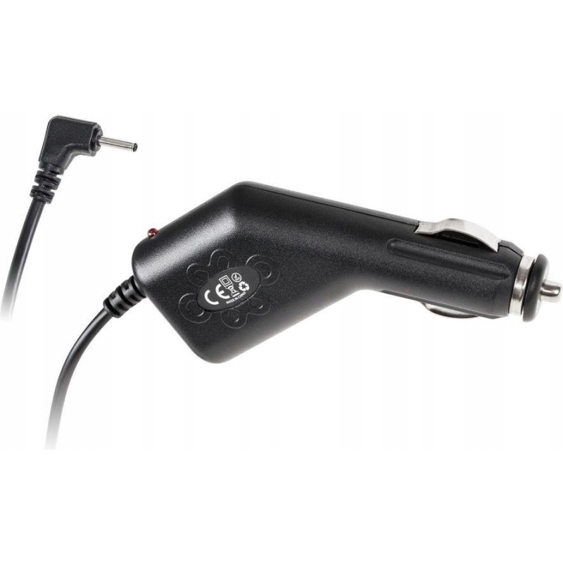 Ładowarka samochodowa do zapalniczki 9V/2A z wtyczką 2,5x0,7x10mm