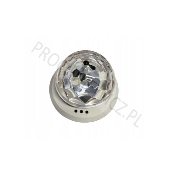 Stojak z żarówką disco i głośnikiem