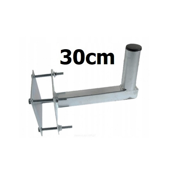 Maszt balkonowy czołowy 30cm z podwójną blachą